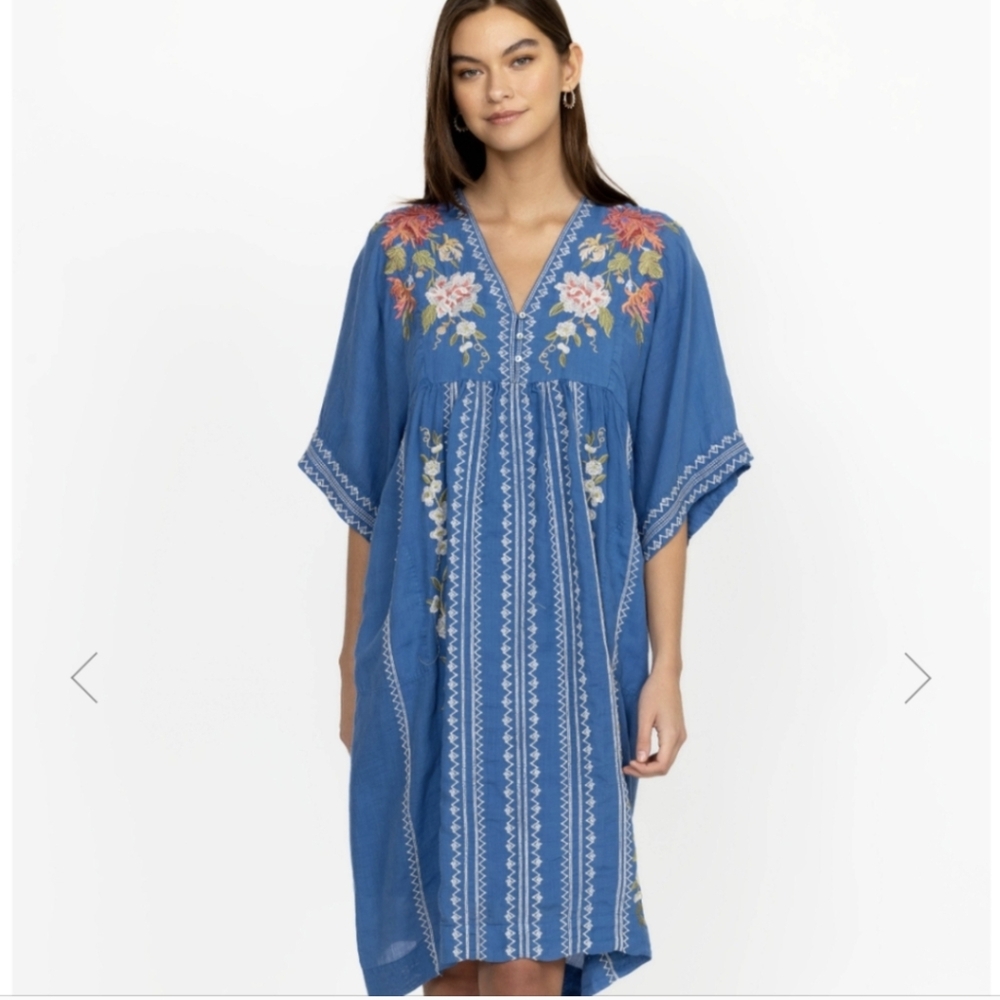 Johnny Was Nalina Kimono Caftan Dress XS